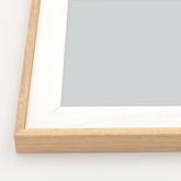 Cornice Moderna su Misura - Modello Doppio Manhattan Bianco e Natural Chic